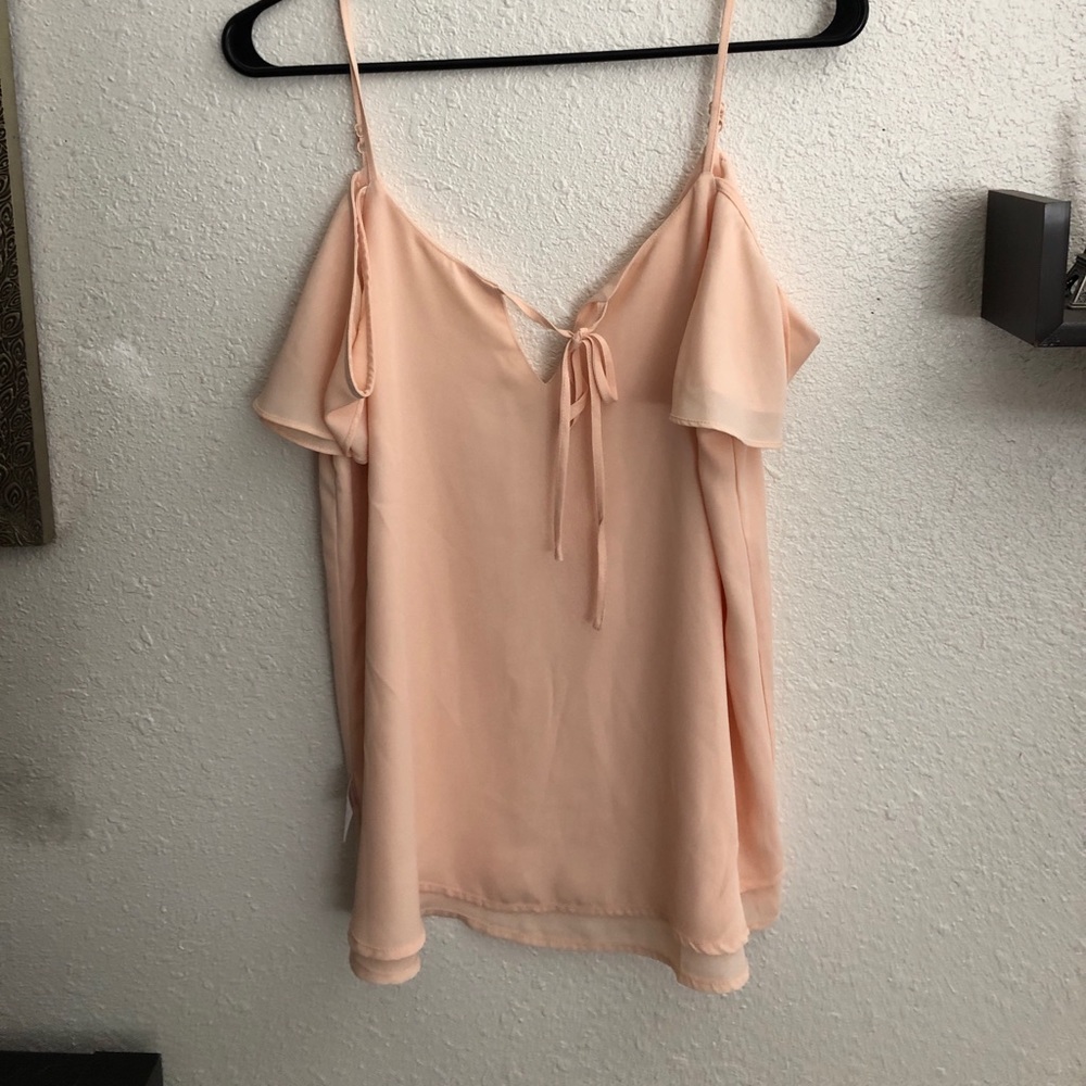 Peach blouse